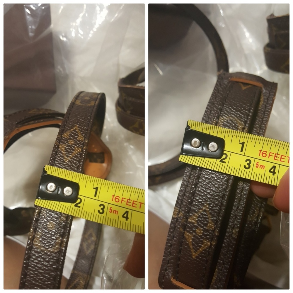 Sold -Auth. Mono LV Cross Body Strap - Picture 4 of 4